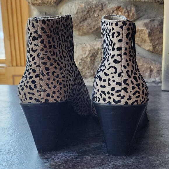 1. State Leopard Print Kipp Wedge Booties Size 9M - Picture 14 of 15